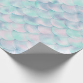 マーメイドテーマアクアピンク誕生日結婚ズラップ ラッピングペーパー (角)