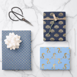 マーメイドテーマアンダーザシーパーティー ラッピングペーパーシート