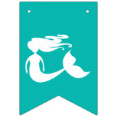 マーメイドテーマハッピーバースデーパーティーバンティンバナー バンティングフラッグ (第1の旗)