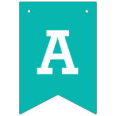 マーメイドテーマハッピーバースデーパーティーバンティンバナー バンティングフラッグ (第3の旗)