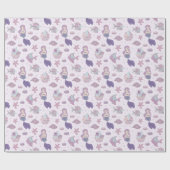 マーメイドテーマパーティーパステルピンク誕生日 ラッピングペーパー (フラット)