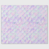 マーメイドテーマパープルピンク誕生日結婚ズラップ ラッピングペーパー (フラット)