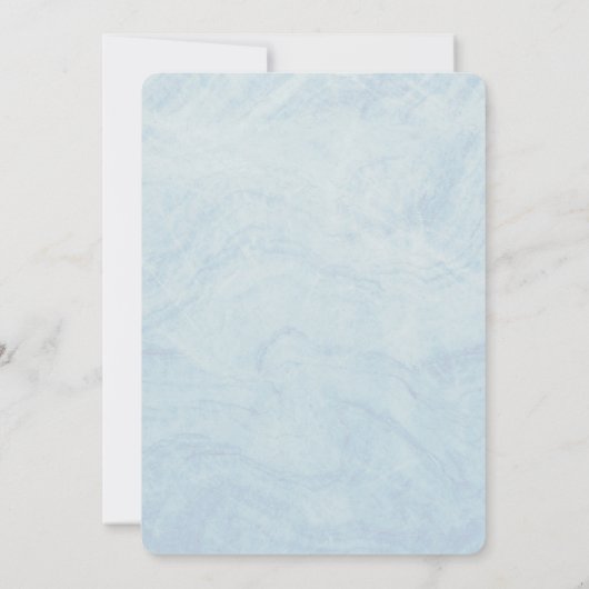 マーメイドテーマ子供の誕生日パーティー 招待状 (裏面)