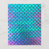 マーメイドテーマ美しいサロンフライヤー チラシ (裏面)