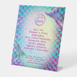 マーメイドテーマ美しいサロン 台座サイン