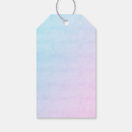 マーメイドテールありがとうシェルブルパーティーの好意 ギフトタグ (裏面)