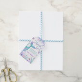 マーメイドテールありがとう誕生日パーティーのお願い ギフトタグ (より糸付き)