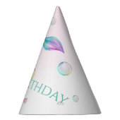 マーメイドテールとバブル誕生日 パーティーハット (右)