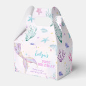 マーメイドテールアンダーザシーガール誕生日 フェイバーボックス (裏面サイド)