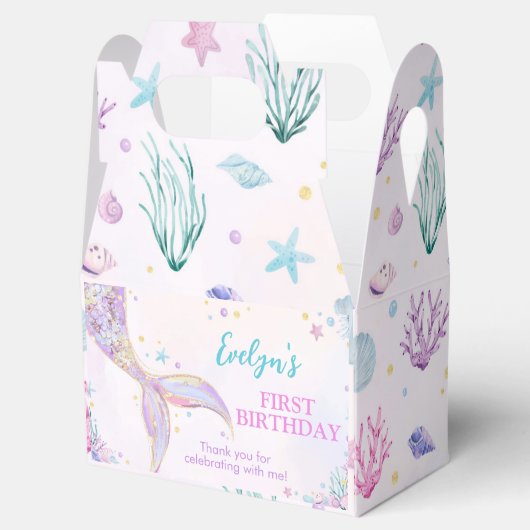 マーメイドテールアンダーザシーガール誕生日 フェイバーボックス (オープン)