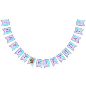 マーメイドテールアンダーザシーハッピーバースデー バンティングフラッグ (全)