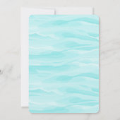 マーメイドテールアンダーザシー誕生日招待状 招待状 (裏面)