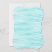 マーメイドテールアンダーザシー誕生日招待状 招待状 (裏面)