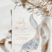 マーメイドテールアンダーザシー誕生日招待状 招待状