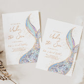 マーメイドテールアンダーザシー誕生日招待状 招待状