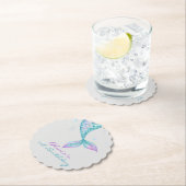 マーメイドテールアンダーザシー誕生日 ペーパーコースター (インサイチュ)