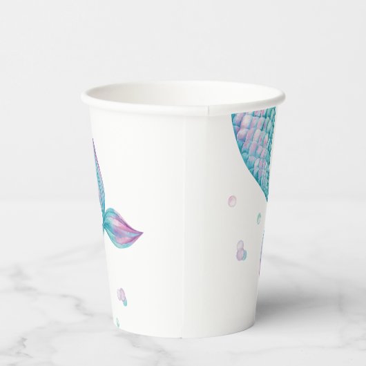 マーメイドテールアンダーザシー誕生日 紙コップ (右)