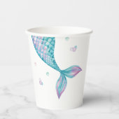 マーメイドテールアンダーザシー誕生日 紙コップ (正面)