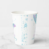 マーメイドテールアンダーザシー誕生日 紙コップ (左)