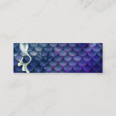 マーメイドテールインブルーときらめくビーチ スキニー名刺 (裏面)