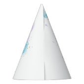 マーメイドテールウォーターカラーシー誕生日 パーティーハット (裏面)