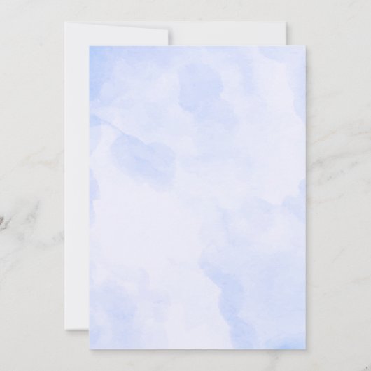 マーメイドテールガール誕生日招待状 セーブザデート (裏面)