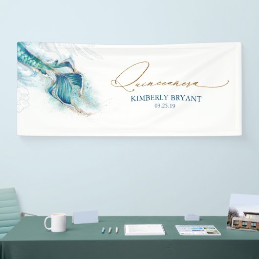 マーメイドテールキンセアニェラ15誕生日 横断幕 (トレードショー)