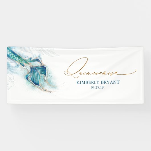 マーメイドテールキンセアニェラ15誕生日 横断幕 (横)