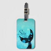 マーメイドテールザシーコール引用文 ラゲッジタグ (正面縦)