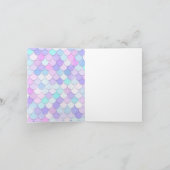 マーメイドテールザシーピンク誕生日 招待状 (内部)