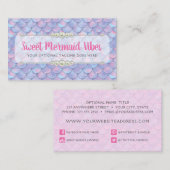 マーメイドテールスケール&パールパステルスパークルブティック 名刺 (正面/裏面)