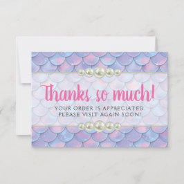 マーメイドテールスケール&パールブティックサンキューカード サンキューカード