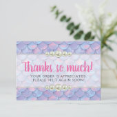 マーメイドテールスケール&パールブティックサンキューカード サンキューカード (スタンド正面)