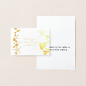 マーメイドテールスターフィッシュバブルゴールドフォイルベビーシャワー 箔カード (ディスプレー)