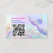 マーメイドテールチュンキーパステルグリッター 名刺 (裏面)