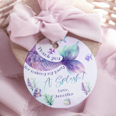 マーメイドテールパープル誕生日感謝していあなた フェイバータグ