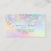 マーメイドテールフェイクパステルグリッター 名刺 (裏面)
