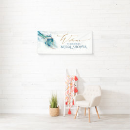 マーメイドテールブライダルシャワー歓迎 横断幕