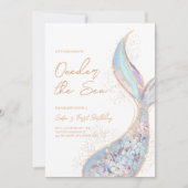 マーメイドテールワンダーザシー誕生日 招待状 (正面)