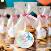 マーメイドテール海の上の最初の誕生日 ラウンドシール