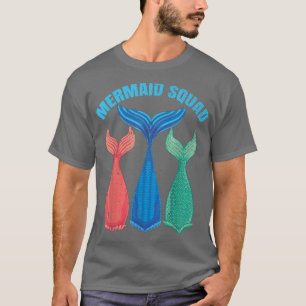 マーメイドテール童話メルメイドスクワッドファンタジーマーマ Tシャツ