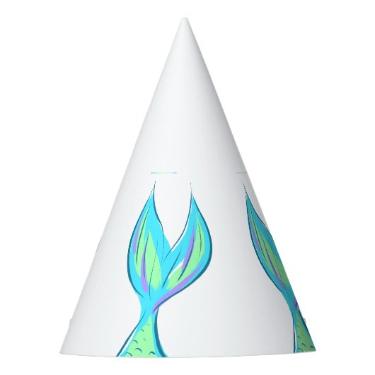 マーメイドテール紙パーティーハット パーティーハット (正面)