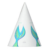 マーメイドテール紙パーティーハット パーティーハット (左)