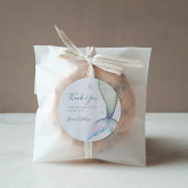 マーメイドテール誕生日ありがとう ラウンドシール