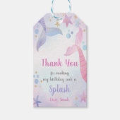 マーメイドテール誕生日ギフトラベル ギフトタグ (正面)