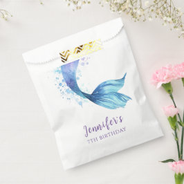 マーメイドテール誕生日ザシーパープルトーン フェイバーバッグ