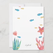 マーメイドテール誕生日パーティー 招待状 (裏面)