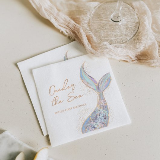 マーメイドテール誕生日 スタンダードカクテルナプキン