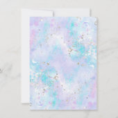 マーメイドテール赤ちゃん女の子ベビーシャワー 招待状 (裏面)