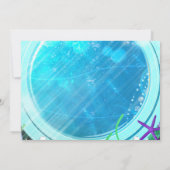 マーメイドテール魔法アンダーザシースウィート16誕生日 招待状 (裏面)